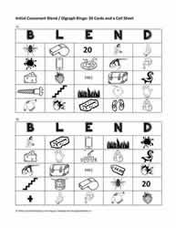 Digraph and Blend Bingo Cards 15-16